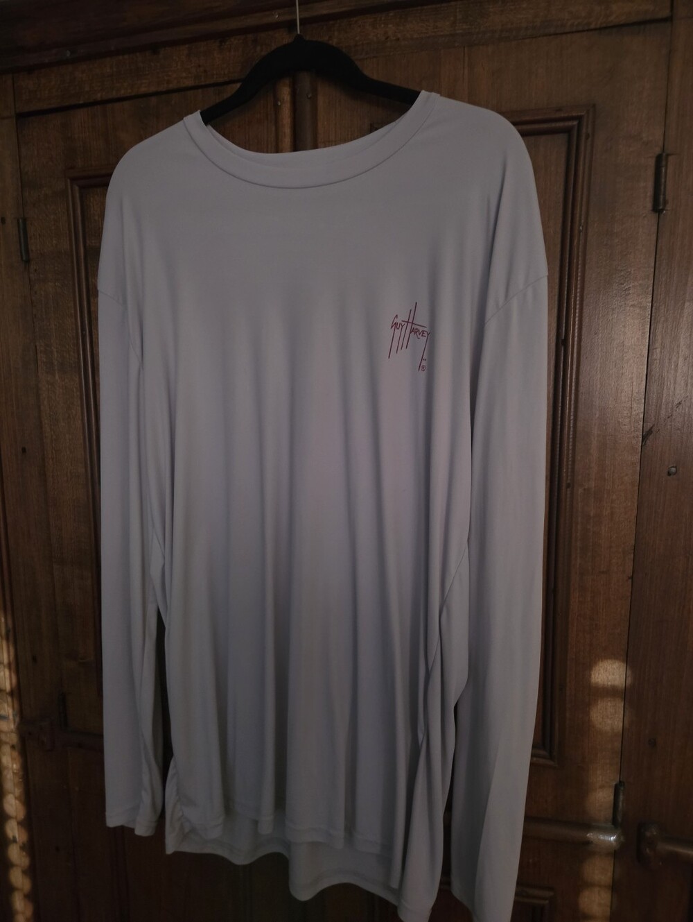 Guy Harvey Light Gray Long Sleeve Performance Tee